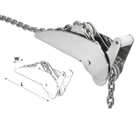 Musone di prua Basculante Whale L.695x90mm MT1140034-20%