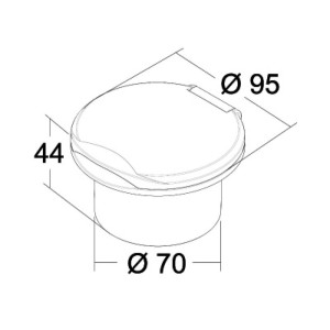 Mixer with Classic Evo housing Ø70x44mm OS1723950