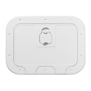 White polyethylene box with door and locker 280x180mm OS2031000