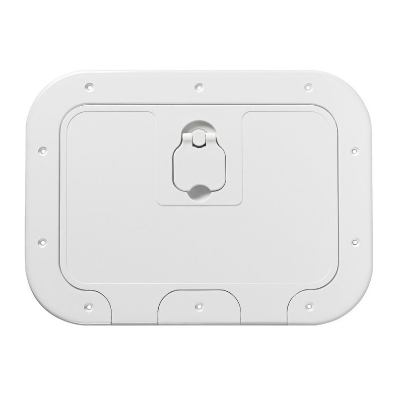 White polyethylene box with door and locker 280x180mm OS2031000