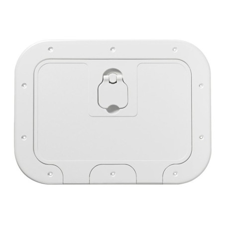 White polyethylene box with door and locker 280x180mm OS2031000