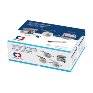 Box doccia Elissa Inox con doccia Keji II tubo 4m 175x105mm OS1532561-18%