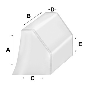 Telo Copriconsolle di guida M5 130/105Hx100Lx90/15P N90214044028-18%