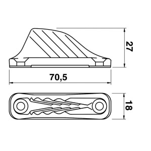 Clamcleat CL 254 Strozzascotte in Alluminio per scotte da 4/8mm OS5625400-28%