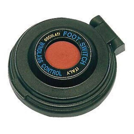 Foot-operated Control Panel for Anchor Winch Electric Control - Red Button - Black OS0234201