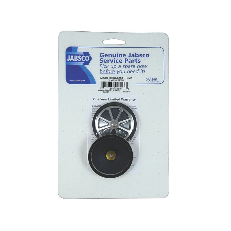 Jabsco 30002-0000 replacement valves for PAR 34600 bilge pump 38601431