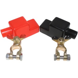 Seatop Pair of bronze clamps with stainless steel screws + terminal covers for batteries N51420001132