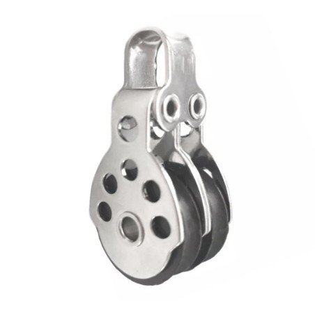 Viadana Double Mini-block 6x25 for 6mm rope Breaking load 650kg OS5504004