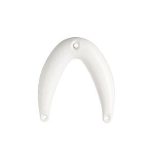 White Soft blown PVC fender 55x47cm OS3351303