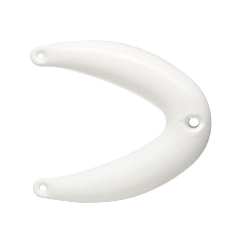 White Rugged PVC bowbuoy 55x51cm with three eyelets N12002804176BI