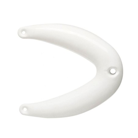 White Rugged PVC bowbuoy 55x51cm with three eyelets N12002804176BI