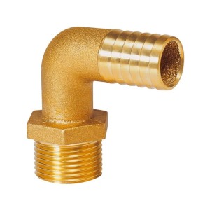 Brass hose adaptor 90° male version Thread 1/2 Ø16mm N81837601703