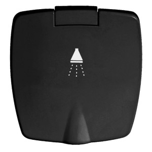 Boris black hand shower finish PVC hose 4m Ø70x40,5mm OS1524857