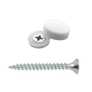 White Nylon finishing washer with snap-on cover 3,5-4,2mm 10pcs N44590097010