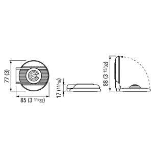 Quick Up footswitch 900U Red Push Button White cover Q900UW