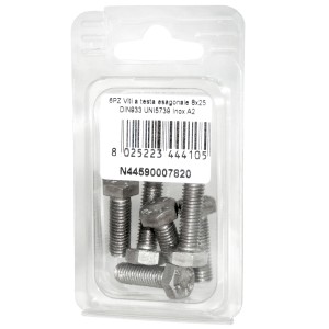 DIN993 St. Steel A2 Flat Hex Head Screws 8x25mm 6pcs N44590007820