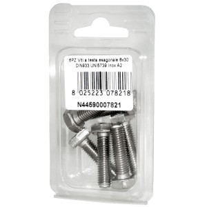 DIN993 St. Steel A2 Flat Hex Head Screws 8x30mm 6pcs N44590007821