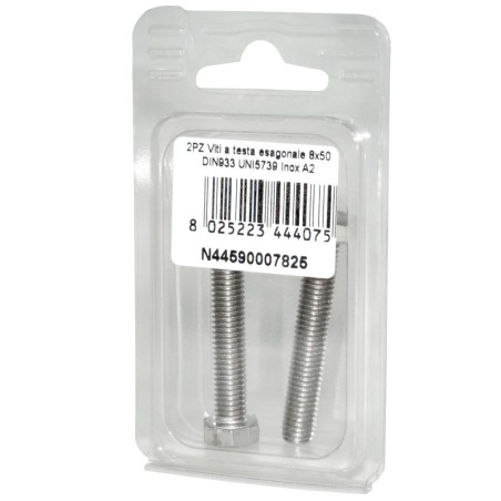 DIN993 St. Steel A2 Flat Hex Head Screws 8x50mm 2pcs N44590007825