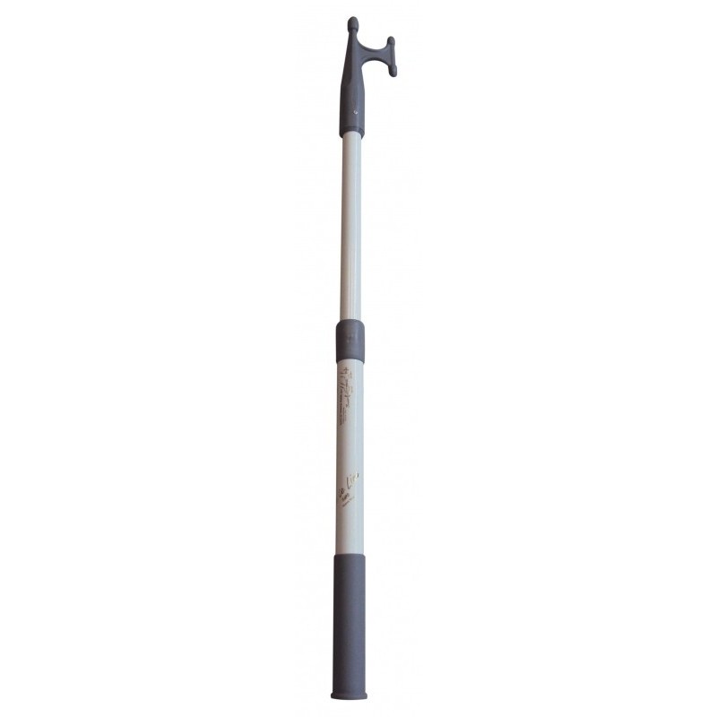 Telescoping boat hook 120/196cm D.30mm White colour N30610611706