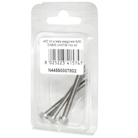 DIN993 Stainless Steel A2 Flat Hex Head Screws 5x50mm 4pcs N44590007802