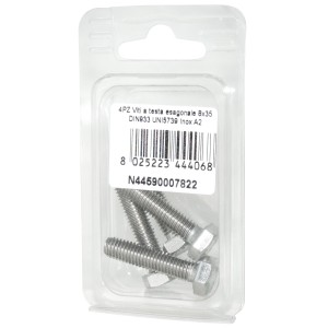 DIN993 Stainless Steel A2 Flat Hex Head Screws 8x35mm 4pcs N44590007822