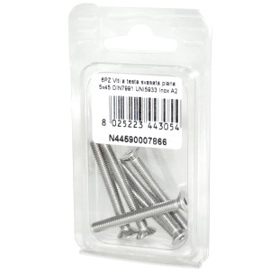DIN7991 Stainless Steel A2 Flat Countersunk Head Allen Screws 5x45mm 6pcs N44590007866