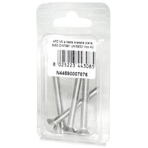 DIN7991 Stainless Steel A2 Flat Countersunk Head Allen Screws 6x50mm 4pcs N44590007876