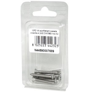 Viti autofilettanti testa svasata calotta a croce DIN7983 4,2x32mm 10pz N44590007689