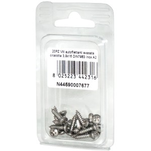 Viti autofilettanti testa svasata calotta a croce DIN7983 3,9x16mm 20pz N44590007677