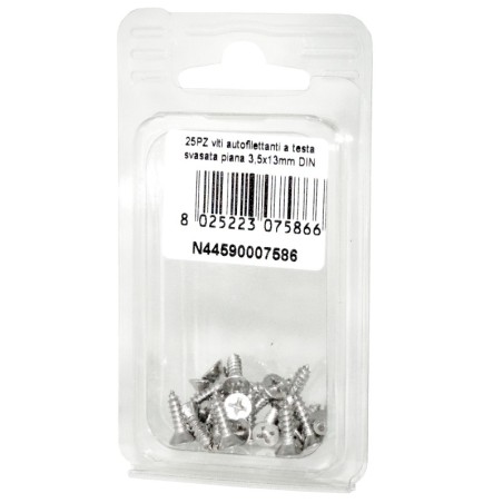A2 DIN7982 Stainless steel flat self-tapping countersunk screws 3.5x13mm 25pcs N44590007586