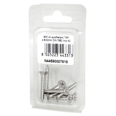A2 DIN7982 Stainless steel flat self-tapping countersunk screws 4.8x32mm 8pcs N44590007618