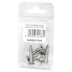 A2 DIN7982 Stainless steel flat self-tapping countersunk screws 6.3x32mm 6pcs N44590007648