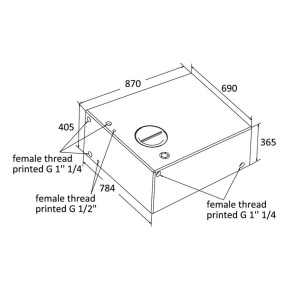 Large rigid tank for drinkable water Capacity 240L OS5219522
