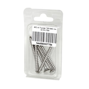 DIN 7505 A2 Stainless Steel Chipboard screws 6x60mm 6pcs N44590007754