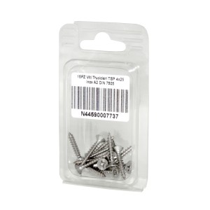 DIN 7505 A2 Stainless Steel Chipboard screws 4x25mm 15pcs N44590007737