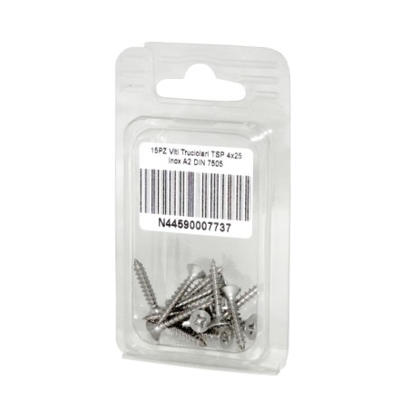 DIN 7505 A2 Stainless Steel Chipboard screws 4x25mm 15pcs N44590007737