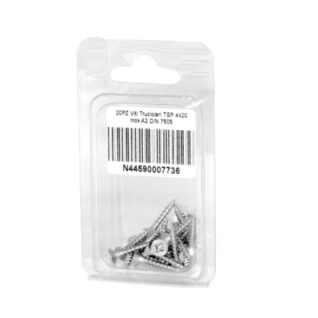 DIN 7505 A2 Stainless Steel Chipboard screws 4x20mm 20pcs N44590007736