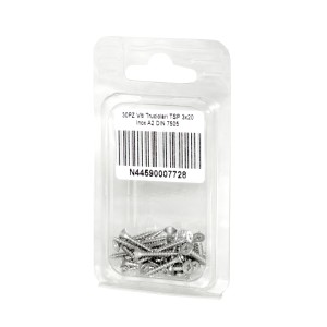 DIN 7505 A2 Stainless Steel Chipboard screws 3x20mm 30pcs N44590007728