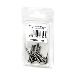 DIN 7505 A2 Stainless Steel Recess Chipboard screws 4x30mm 15pcs N44590007738T