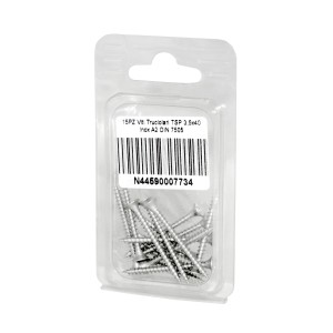 Viti Truciolari a testa svasata piana Inox A2 DIN7505 3,5x40mm 15pz N44590007734