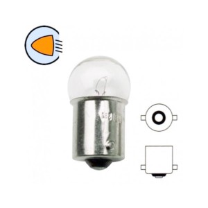 Spheric bulb 24V 10W Model Ba15s Unipolar Socket N50227502236