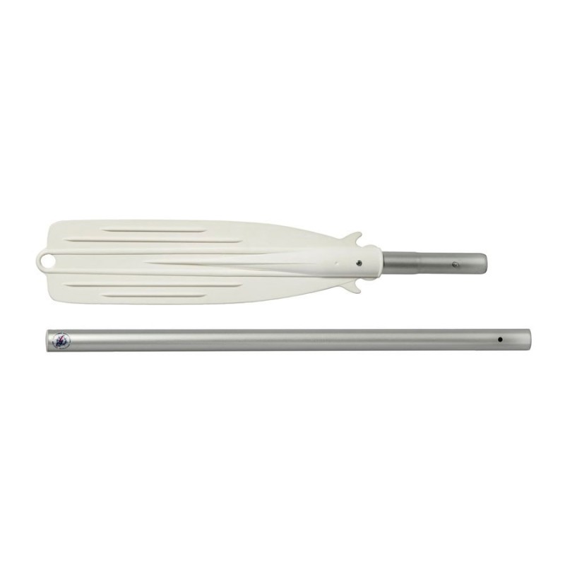 Demountable oar anodized aluminium 132cm Ø35mm White Ball 67cm OS3445313