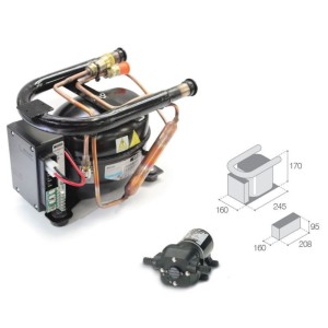 Vitrifrigo Danfoss ND35 H2O Cooling Unit 12/24V with quick couplings VT16005755