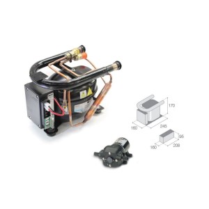 Vitrifrigo Danfoss ND50 H2O Cooling Unit 12/24V with quick couplings VT16005756