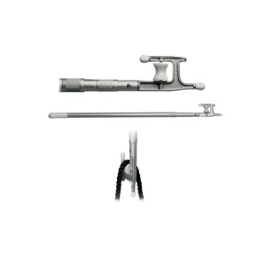 ProfeStainless Steelional Bi-telescopic 2 tubes boat hook with roller 120-209cm OS3491641