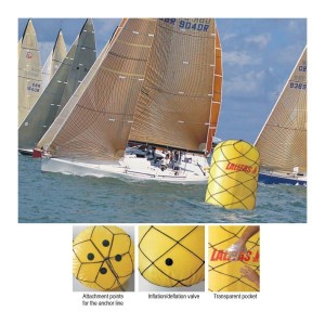 Boa da regato Sferica in PVC Giallo 90x150cm Race Mark Buoy LZ51030-20%