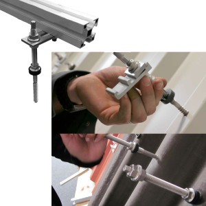 TopSolar Set 4pz viti M10X200 autofilettanti in Inox A2 per strutture fotovoltaico art.9215 N44590005000