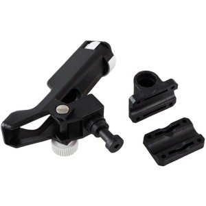 Adjustable black plastic rod holder with side rail attachment N30413004980