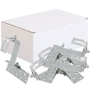 Kit di 20 Ganci solari regolabili in AISI304 A2 per fissare pannelli fotovoltaici N52331500082-20%