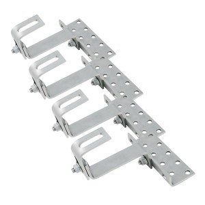 Kit di 4 Ganci solari regolabili in AISI304 A2 per fissare pannelli fotovoltaici N52331500081-10%